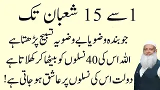 1 Se 15 Shaban Tak Powerful Tasbeeh
