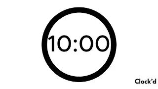 10 Minute Timer | Progression Bar | Clock'd
