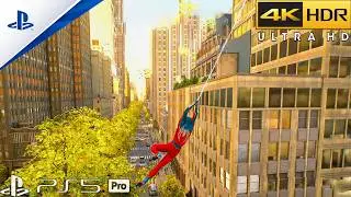 INSANE Spider-Man PS5 Pro Gameplay  | 4K HDR Next-Gen Graphics!