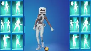 Marsha All ICON Emotes & Dances (All Emote Music) - Fortnite