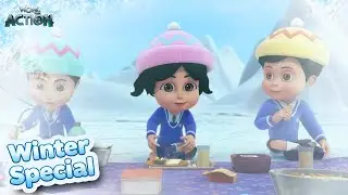 Vir The Robot Boy | Snow Mai Lunch Party | Vir Winter Special Compilation | Wow Action