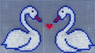 beautiful cross stitch duck design || duck cross stitch
