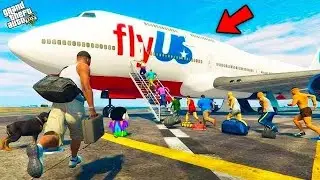 Shinchan and Franklin Found New Plane to Going Trip in GTA 5