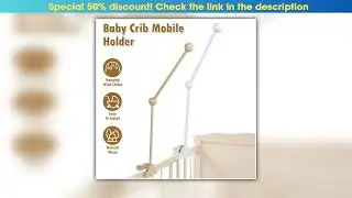 27inch Baby Crib Mobile Arm Wooden Crib Mobile Holder Adjustable Angle Cot Mobile Arm NonSkid Crib