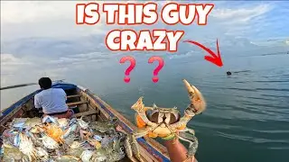 SAW HIM SWIMMING OFF THE COAST IN CROCODILE & SHARK INFESTED WATER‼️