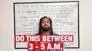 If You Wake Up Between 3AM & 5AM, DO THESE 5 THINGS