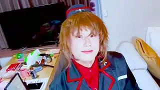 Girls und Panzer Cosplay: Maho Nishizumi  Selfie Video | Japanese Crossdressing Part-3- [Ozaki Suzu]