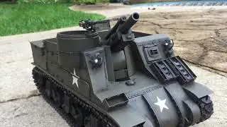 Vandra M7 Priest 1/16 RC scale field tests