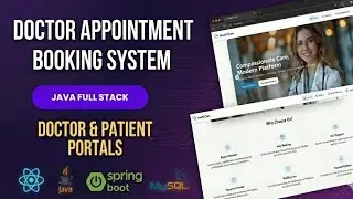Learn to Build Full Stack Doctor Appointment Booking System SpringBoot React MySQL PostgresSQL 