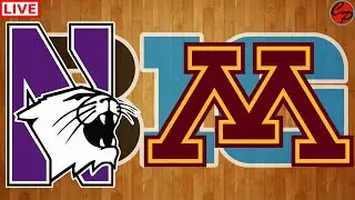 NORTHWESTERN vs MINNESOTA BIG 10 BASKETBALL LIVE GAME CAST & AUDIO