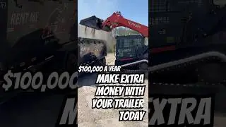 How to make side money with your Dump trailer delivering material #explore #reels #work #latino