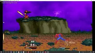 Ashley vs Spider man-Super Smash Bros CMC plus