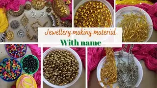 Basic Jewellery Making Material With Their Names|| Jewellery  Material || Part 2 #juwellerymaking