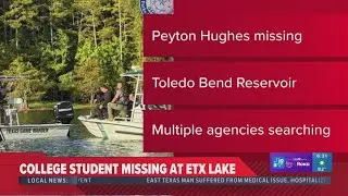 College student goes missing at East Texas lake
