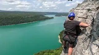 La via ferrata du Lac de Vouglans