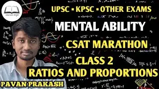 A2 :Rations and Proportions : CSAT Marathon #aimiaskannada #upsc #kpsc #kannada