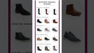Types of Winter travel shoes👟🦶#travel #traveling #shoes #shoesfashion