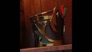 3D animation of a mysterious ship