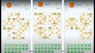 Math Crossword Number puzzle - Expert - Level 18 - Level 19 - Level 20
