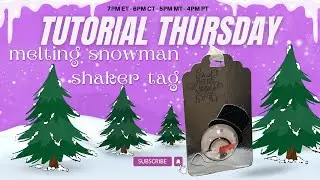 Melting Snowman Shaker Tag  - Learn how to create  & share! Let's use Free Shapes in Design Space !