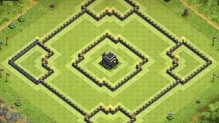 Th9 defense base anti 2 stars + replays | Th9 hybrid base | Diseño de aldea | Clash of clans