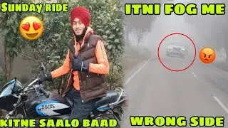 Itne Saalo Baad Sunday Ride Par Gaya 😍 But Itni Fog Me Wrong Side Se Aa Gya 😡 Fortuner Wala