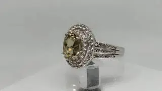 Кольцо с сертифицированным турецким султанитом 2.78ct (диаспор), LED освещение