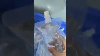 spout pouch filler for peanut butter and sesame paste #bagpacking #machine #fypyoutube