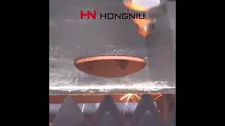 Hongniulaser 20KW High Power Laser Cutter Cutting 8mm Stainless Steel