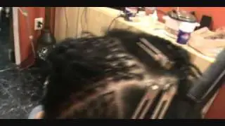 Sisterlock with relaxed hair