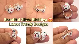 Последние серебряные модели Bichhiya 2025 | Новая стильная коллекция колец для пальцев ног с ценой
