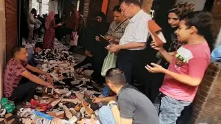 الرويعي يوم الأحد😱سوق مليان حجات كتير برخص الفلوس شنط جزم كوتشيات25ج لقط تصفيات محلات ولبس وهديا🙈