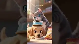 kitchen fun #fun #kids #animals #ai #funnyvideo #bestfriend