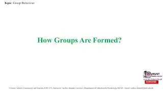 Group Behaviour