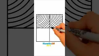 How to draw a pattern easy step by step #shorts  #drawing #art