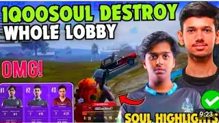 iQOOSoul Destroy Whole Lobby 😳 20 Finishes Domination 😱 SouL SPOWER & NAKUL on Fire 🔥 Team SouL 🚀