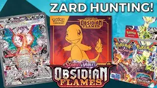 Obsidian Flames Charizard Hunt Begins! Plus first ever Booster Box Opening!