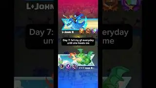 Day 7: 1v1 my gf until she beats me #clashroyale #gaming #supercell #fyp  #games #viral #girlfriend