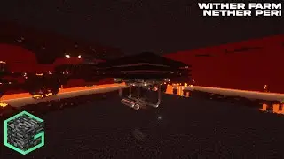 Quad crossroad wither skeleton farm + Nether perimeter | Gateway Tech 1