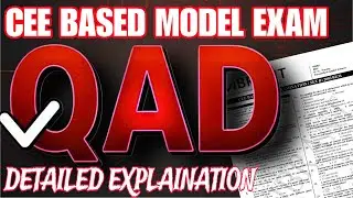 Pre Medical Model Exam QAD (part1) #2  2082/08/06