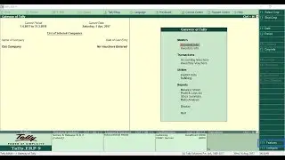 Create company and enable GST on Tally ERP 9 6.0.3
