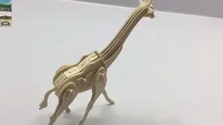 DIY Miniature Giraffe Toy ~ 3D Wood Craft Construction Kit