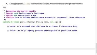 assert Operator Exercises