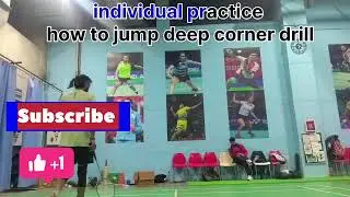 How to jump Deep corner 🏸 #warrior #badminton #workout #sports #motivational #motivation