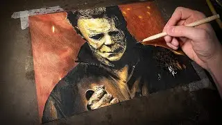 Drawing Time Lapse: Michael Myers from Halloween