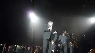 George Michael gets a special gift from a fan in Cardiff!