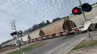 Northbound Union Pacific sand train at dittmar road in south Austin Texas on 1/6/26