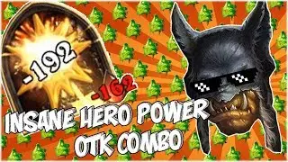 Insane 192 Dmg Hunter Hero Power OTK Combo! | Broken Witchwood Card Combo | ft. Cube and Automaton