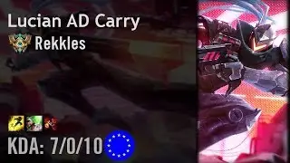 Lucian AD Carry vs Ezreal - Rekkles - EUW Challenger Path 6.4