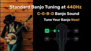 Standard Banjo Tuning (C-G-B-D) at 440 Hz